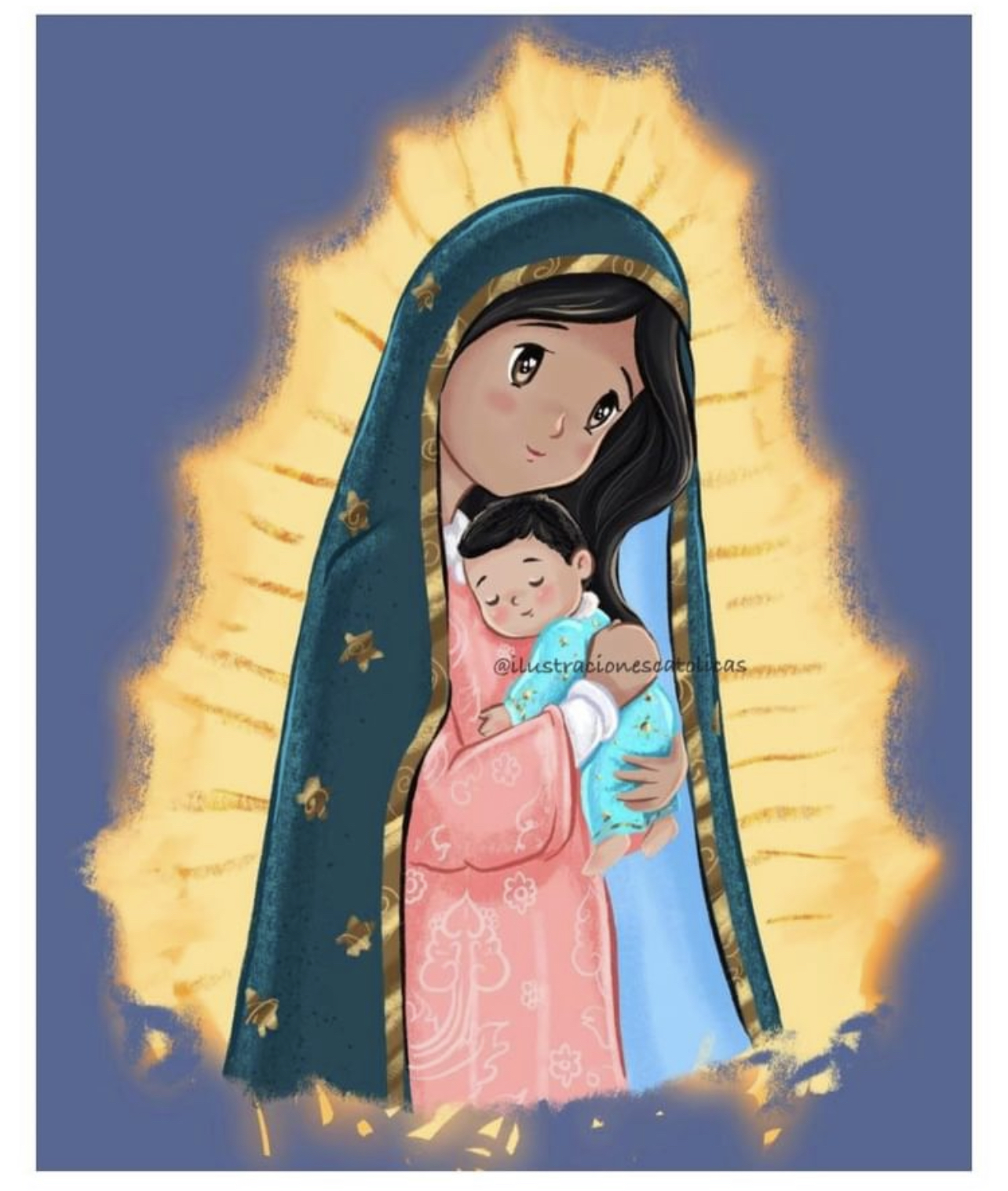 她是如此之美 - 让我们奔向无染原罪的母亲
