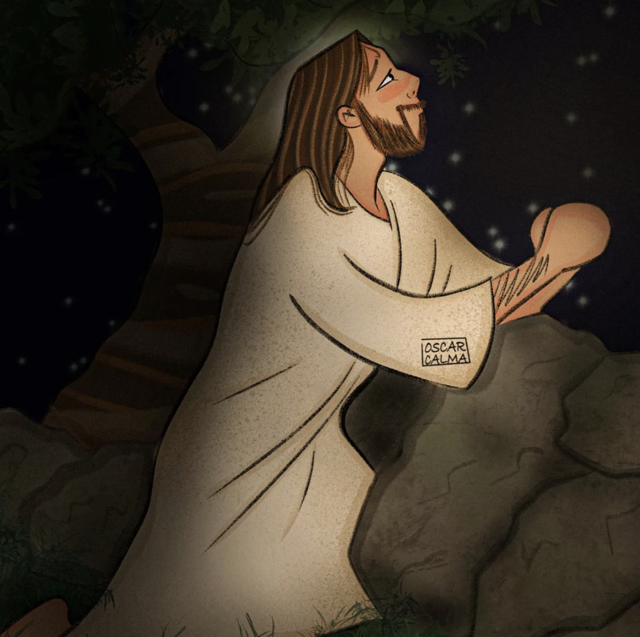 Holy Thursday- 祂俯身给我们新诫命，祂跟父说了我愿意
