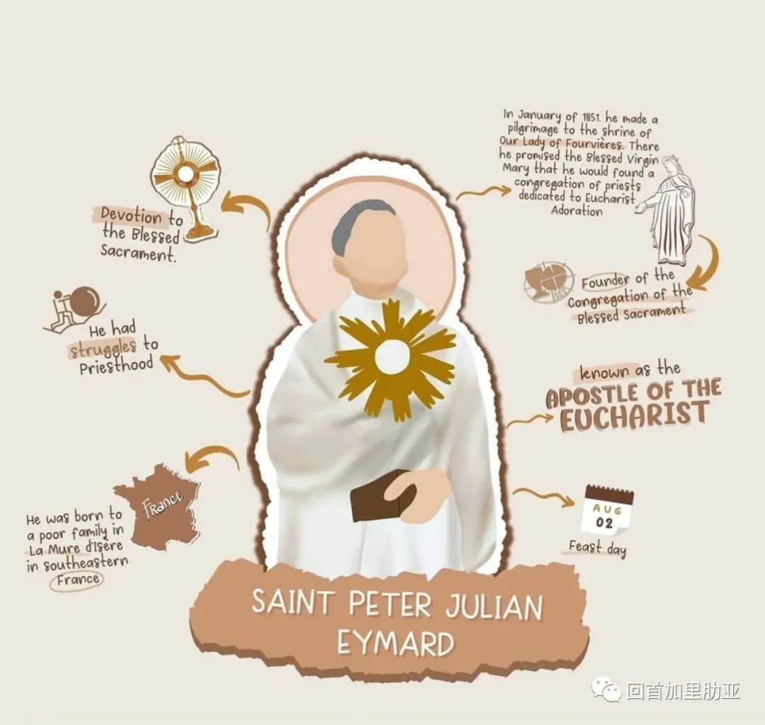 从小就热爱圣体的他- St. Peter Julian Eymard